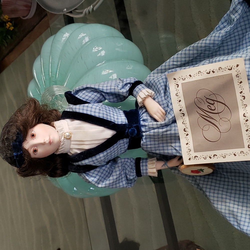An authentic Little Women porcelain doll; Meg